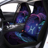 Dark Pisces Zodiac Sign Print Universal Fit Car Seat Covers 102422