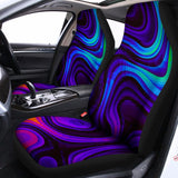 Dark Psychedelic Trippy Print Universal Fit Car Seat Covers 102422