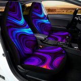 Dark Psychedelic Trippy Print Universal Fit Car Seat Covers 102422