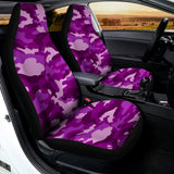 Dark Purple Camouflage Print Universal Fit Car Seat Covers 102422
