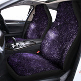 Dark Purple Cosmos Galaxy Space Print Universal Fit Car Seat Covers 102422