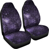 Dark Purple Cosmos Galaxy Space Print Universal Fit Car Seat Covers 102422