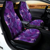 Dark Purple Hawaiian Tropical Print Universal Fit Car Seat Covers 102422