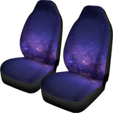 Dark Purple Milky Way Galaxy Space Print Universal Fit Car Seat Covers 102422