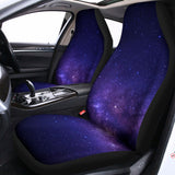 Dark Purple Milky Way Galaxy Space Print Universal Fit Car Seat Covers 102422