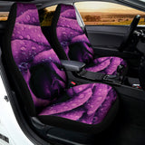 Dark Purple Rose Print Universal Fit Car Seat Covers 102422