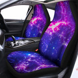 Dark Purple Universe Galaxy Space Print Universal Fit Car Seat Covers 102422