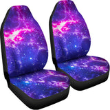 Dark Purple Universe Galaxy Space Print Universal Fit Car Seat Covers 102422
