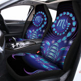 Dark Scorpio Zodiac Sign Print Universal Fit Car Seat Covers 102422