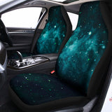 Dark Teal Galaxy Space Print Universal Fit Car Seat Covers 102422