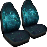 Dark Teal Galaxy Space Print Universal Fit Car Seat Covers 102422