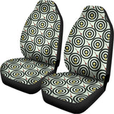 Dartboard Cartoon Pattern Print Universal Fit Car Seat Covers 102422