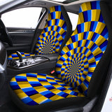 Dartboard Moving Optical Illusion Universal Fit Car Seat Covers 102422