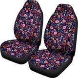 Day Of The Dead Skeleton Pattern Print Universal Fit Car Seat Covers 102422