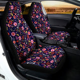 Day Of The Dead Skeleton Pattern Print Universal Fit Car Seat Covers 102422