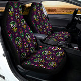 Day Of The Dead Sugar Skull Print Universal Fit Car Seat Covers 102422