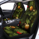 Decorated Christmas Tree Print Universal Fit Car Seat Covers 102422