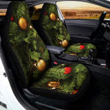 Decorated Christmas Tree Print Universal Fit Car Seat Covers 102422