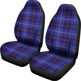 Deep Blue Stewart Tartan Print Universal Fit Car Seat Covers 102422