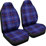 Deep Blue Stewart Tartan Print Universal Fit Car Seat Covers 102422