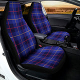Deep Blue Stewart Tartan Print Universal Fit Car Seat Covers 102422