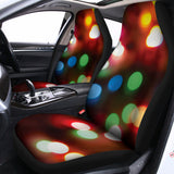 Defocused Christmas Lights Print Universal Fit Car Seat Covers 102422