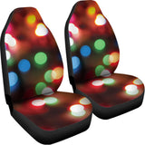Defocused Christmas Lights Print Universal Fit Car Seat Covers 102422