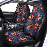 Denim American Eagle Pattern Print Universal Fit Car Seat Covers 102422