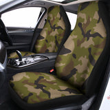 Desert Green Camouflage Print Universal Fit Car Seat Covers 102422