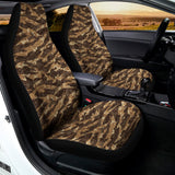 Desert Tiger Stripe Camouflage Print Universal Fit Car Seat Covers 102422