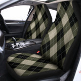 Diamond Shapes Argyle Pattern Print Universal Fit Car Seat Covers 102422