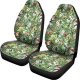 Dinosaur And Prehistoric Plants Print Universal Fit Car Seat Covers 102422