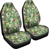 Dinosaur And Prehistoric Plants Print Universal Fit Car Seat Covers 102422