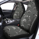 Dinosaur Fossil Pattern Print Universal Fit Car Seat Covers 102422