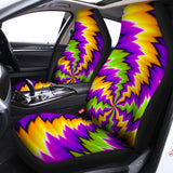 Dizzy Vortex Moving Optical Illusion Universal Fit Car Seat Covers 102422