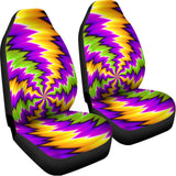 Dizzy Vortex Moving Optical Illusion Universal Fit Car Seat Covers 102422