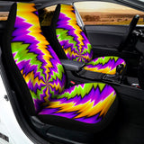 Dizzy Vortex Moving Optical Illusion Universal Fit Car Seat Covers 102422