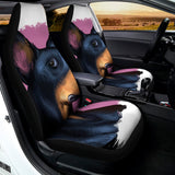 Dobermann Portrait Print Universal Fit Car Seat Covers 102422