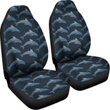 Dolphin Dot Pattern Print Universal Fit Car Seat Covers 102422