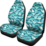 Dolphins In The Ocean Pattern Print Universal Fit Car Seat Covers 102422
