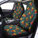 Doodle French Fries Pattern Print Universal Fit Car Seat Covers 102422