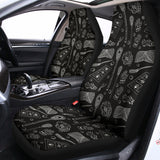 Doodle Lacrosse Pattern Print Universal Fit Car Seat Covers 102422