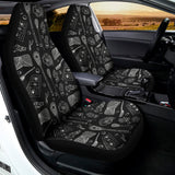 Doodle Lacrosse Pattern Print Universal Fit Car Seat Covers 102422
