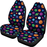 Doodle Planets Pattern Print Universal Fit Car Seat Covers 102422
