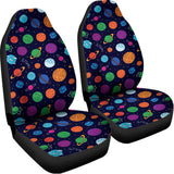 Doodle Planets Pattern Print Universal Fit Car Seat Covers 102422