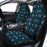 Doodle Rocket Pattern Print Universal Fit Car Seat Covers 102422