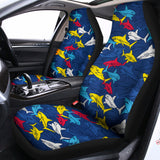 Doodle Shark Pattern Print Universal Fit Car Seat Covers 102422