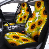 Doodle Sunflower Pattern Print Universal Fit Car Seat Covers 102422