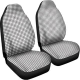 Doodle Windowpane Pattern Print Universal Fit Car Seat Covers 102422