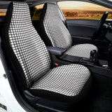Doodle Windowpane Pattern Print Universal Fit Car Seat Covers 102422